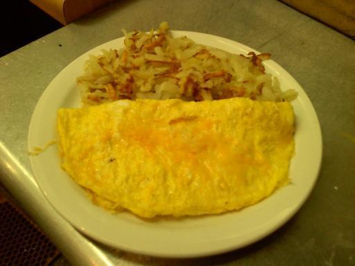 Omelet & Hashbrowns